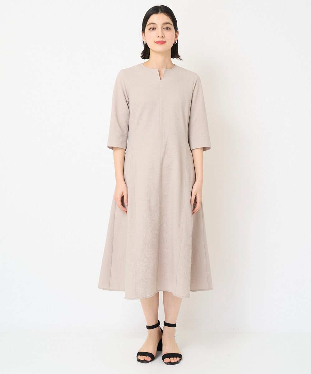 PHEGV50460 GEORGES RECH(小さいサイズ)(メゾン ドゥ サンク)  [セットアップ対応]テントラインサッカーワンピース ベージュ