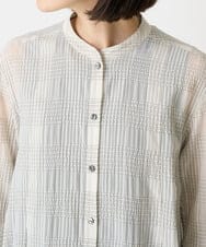PHEGV60390 GEORGES RECH(小さいサイズ)(メゾン ドゥ サンク)  [2点セット]ツインセットチェックシャツワンピース ベージュ系