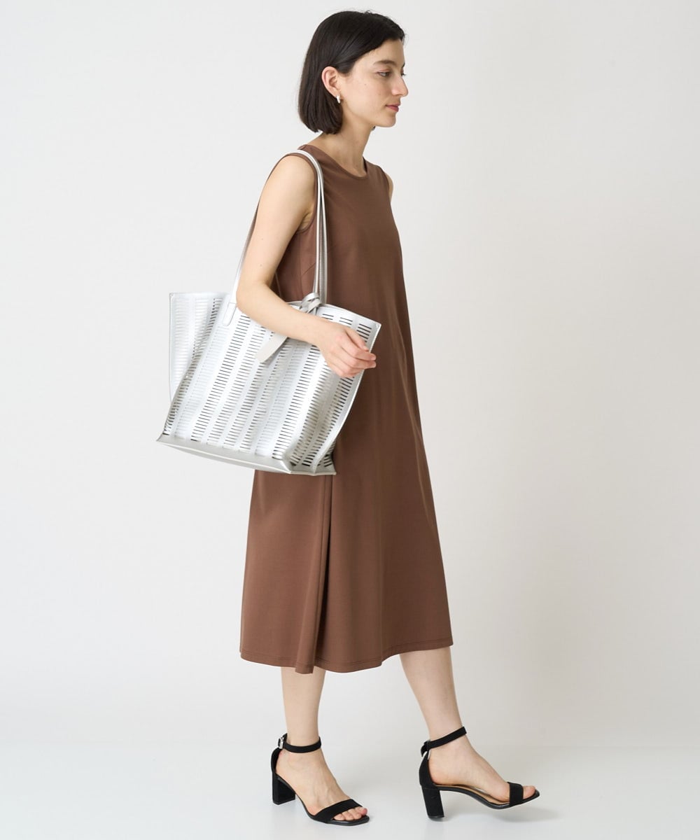 PHEGX61360 GEORGES RECH(小さいサイズ)(メゾン ドゥ サンク)  [2点セット]シアーツインセットシャツワンピース グリーン