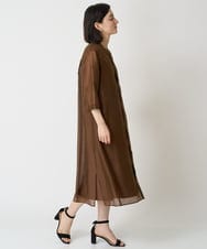 PHEGX61360 GEORGES RECH(小さいサイズ)(メゾン ドゥ サンク)  [2点セット]シアーツインセットシャツワンピース グリーン