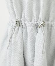 PHEHA55450 GEORGES RECH(小さいサイズ)(メゾン ドゥ サンク) [接触冷感/吸汗速乾]サッカーシャドーギンガムワンピース ライトグレー