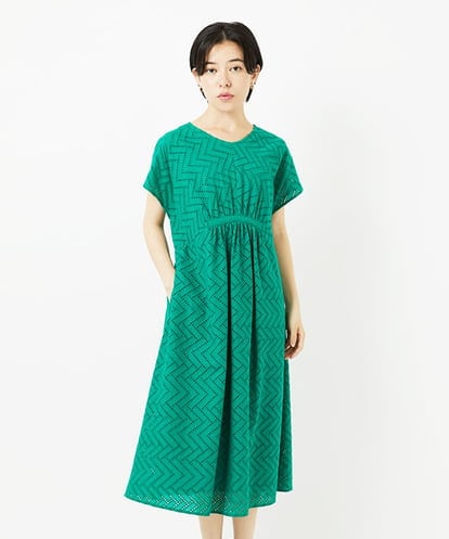PHEHA56390 GEORGES RECH(小さいサイズ) コットンエンブロイダリーワンピース
