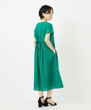 PHEHA56390 GEORGES RECH(小さいサイズ)(メゾン ドゥ サンク) コットンエンブロイダリーワンピース グリーン