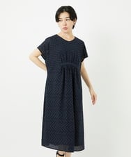 PHEHA56390 GEORGES RECH(小さいサイズ)(メゾン ドゥ サンク) コットンエンブロイダリーワンピース グリーン