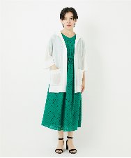 PHEHA56390 GEORGES RECH(小さいサイズ)(メゾン ドゥ サンク) コットンエンブロイダリーワンピース グリーン