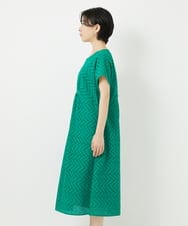 PHEHA56390 GEORGES RECH(小さいサイズ)(メゾン ドゥ サンク) コットンエンブロイダリーワンピース グリーン