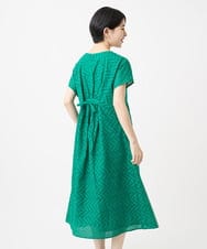 PHEHA56390 GEORGES RECH(小さいサイズ)(メゾン ドゥ サンク) コットンエンブロイダリーワンピース グリーン