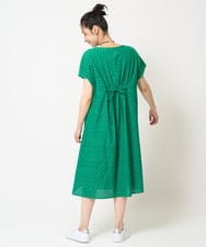 PHEHA56390 GEORGES RECH(小さいサイズ)(メゾン ドゥ サンク) コットンエンブロイダリーワンピース グリーン