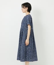 PHEHA57490 GEORGES RECH(小さいサイズ)(メゾン ドゥ サンク) ジオメトリックワンピース ネイビー