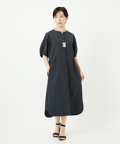 PHEHB06360 GEORGES RECH(小さいサイズ) [撥水加工]撥水タフタドルマンスリーブワンピース