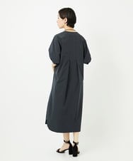 PHEHB06360 GEORGES RECH(小さいサイズ)(メゾン ドゥ サンク) [撥水加工]撥水タフタドルマンスリーブワンピース ダークグレー