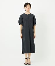 PHEHB06360 GEORGES RECH(小さいサイズ)(メゾン ドゥ サンク) [撥水加工]撥水タフタドルマンスリーブワンピース ダークグレー