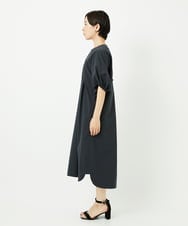 PHEHB06360 GEORGES RECH(小さいサイズ)(メゾン ドゥ サンク) [撥水加工]撥水タフタドルマンスリーブワンピース ダークグレー
