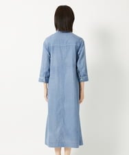 PHEHD41290 GEORGES RECH(小さいサイズ)(メゾン ドゥ サンク) ライトデニムシャツワンピース ライトブルー