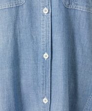 PHEHD41290 GEORGES RECH(小さいサイズ)(メゾン ドゥ サンク) ライトデニムシャツワンピース ライトブルー