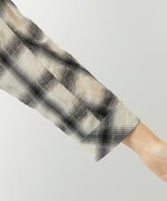 PHEHE63430 GEORGES RECH(小さいサイズ)(メゾン ドゥ サンク) シアーチェックレイヤードワンピース アイボリー