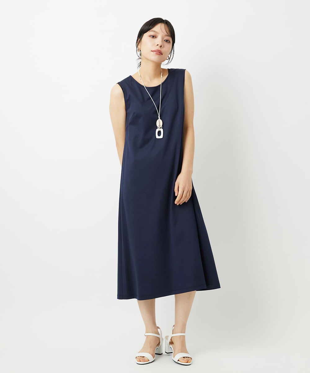 PHEHE63430 GEORGES RECH(小さいサイズ)(メゾン ドゥ サンク) シアーチェックレイヤードワンピース アイボリー