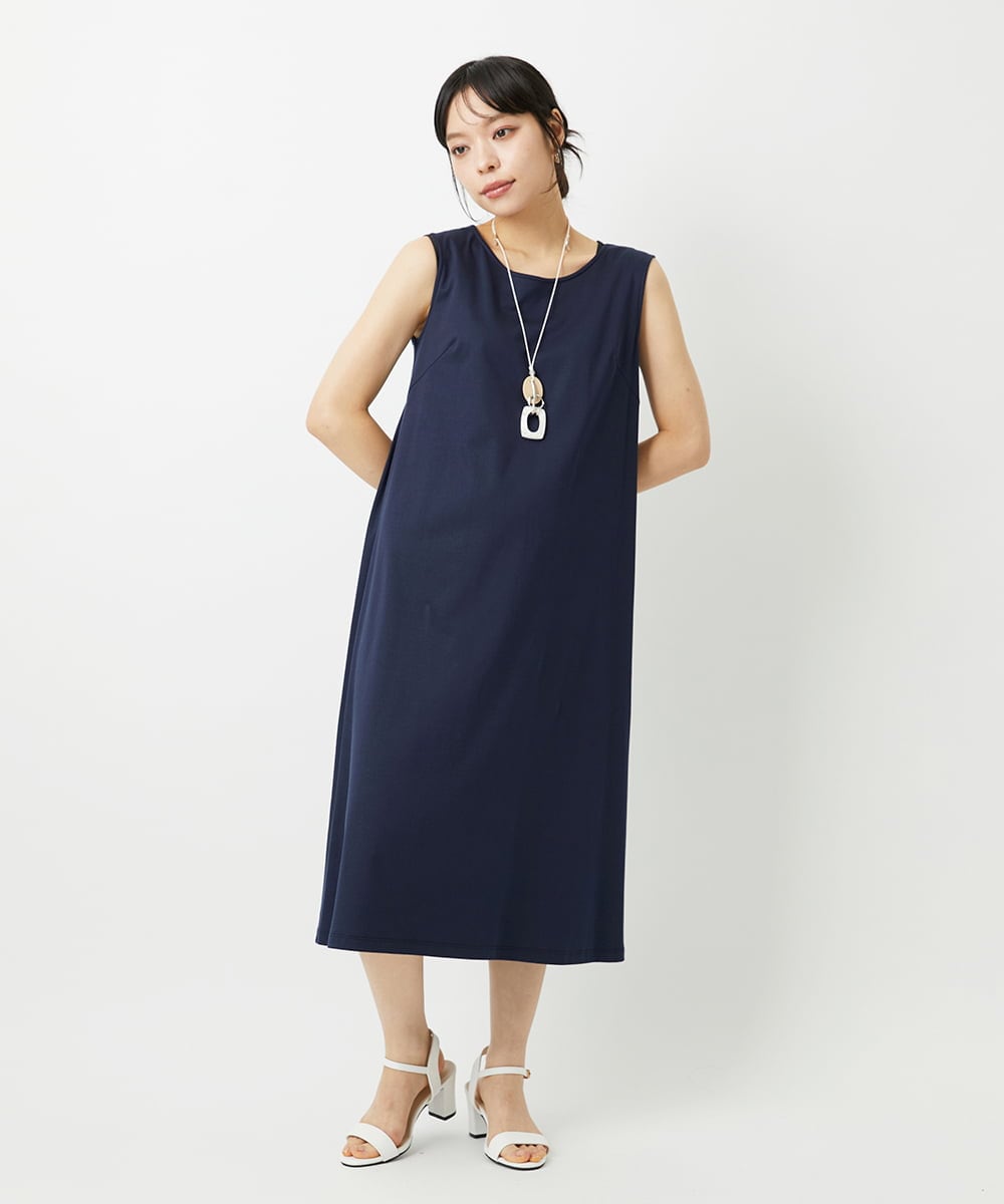 PHEHE63430 GEORGES RECH(小さいサイズ)(メゾン ドゥ サンク) シアーチェックレイヤードワンピース アイボリー