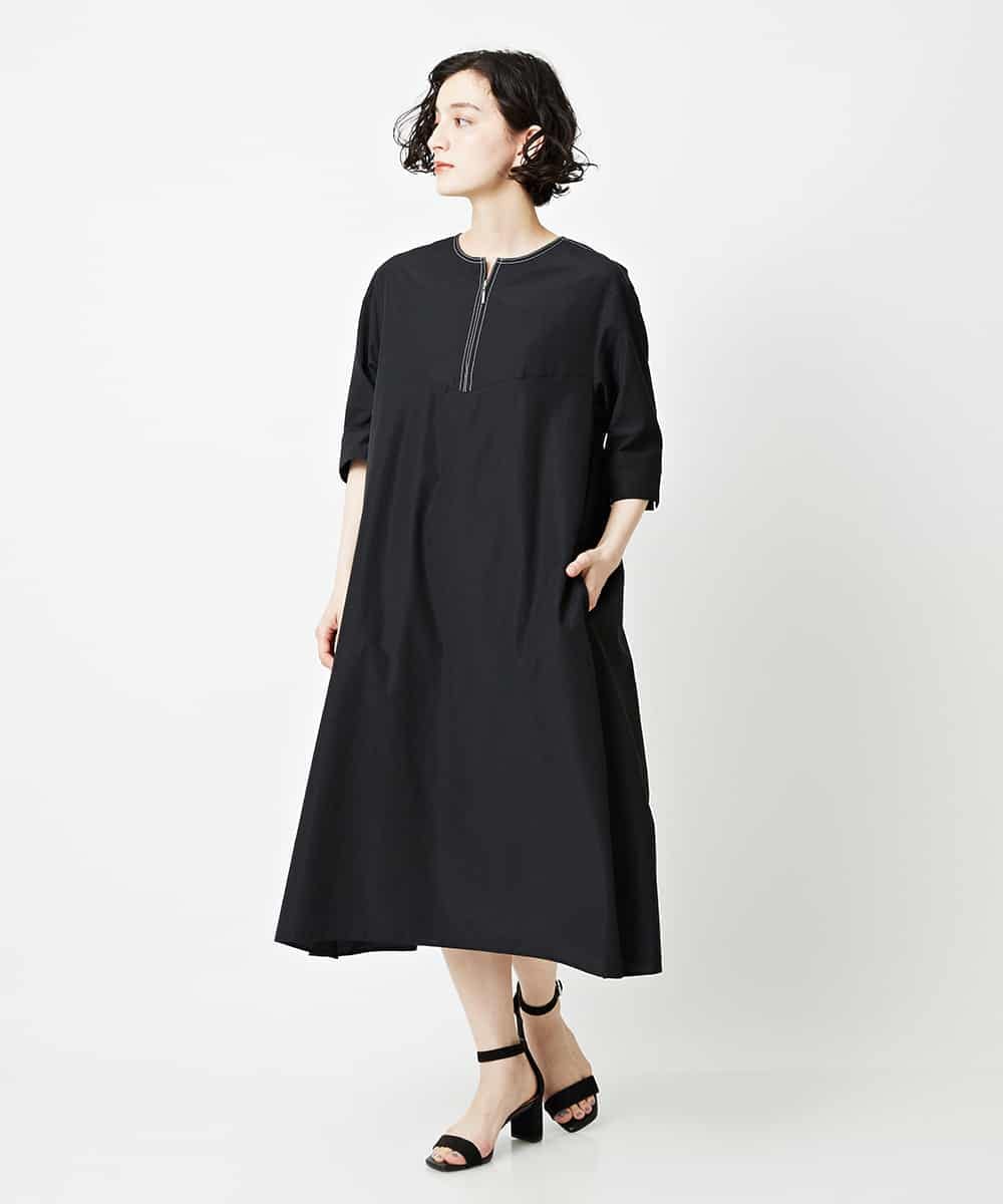 Georges Rech 小さいサイズ メゾン ドゥ サンク 洗濯機で洗える フロントジップワンピース イトキンオンラインストア