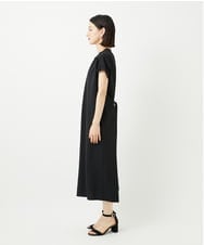 PHEJB20360 GEORGES RECH(小さいサイズ)(メゾン ドゥ サンク) [接触冷感/吸水速乾]バンドカラージレワンピース ブラック