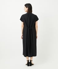PHEJB20360 GEORGES RECH(小さいサイズ)(メゾン ドゥ サンク) [接触冷感/吸水速乾]バンドカラージレワンピース ブラック