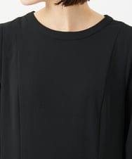 PHEJB21360 GEORGES RECH(小さいサイズ)(メゾン ドゥ サンク) [接触冷感/吸水速乾]ボリュームスリーブフレアワンピース ブラック