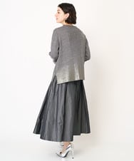 PHFAB43330 GEORGES RECH(小さいサイズ)(メゾン ドゥ サンク) グラデーション箔プリントケーブルニット グレー