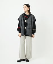 PHFAD04250 GEORGES RECH(小さいサイズ)(メゾン ドゥ サンク) レクタングルインターシャニット アイボリー系
