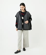 PHFAD04250 GEORGES RECH(小さいサイズ)(メゾン ドゥ サンク) レクタングルインターシャニット アイボリー系