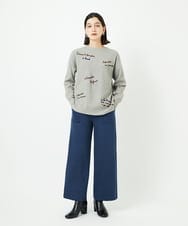 PHFAD05250 GEORGES RECH(小さいサイズ)(メゾン ドゥ サンク) ロゴ刺繍ウールニット アイボリー
