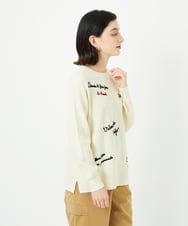 PHFAD05250 GEORGES RECH(小さいサイズ)(メゾン ドゥ サンク) ロゴ刺繍ウールニット アイボリー