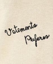 PHFAD05290 GEORGES RECH(小さいサイズ)(メゾン ドゥ サンク) ロゴ刺繍ウールニット アイボリー