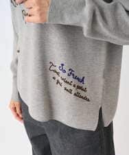 PHFAD05290 GEORGES RECH(小さいサイズ)(メゾン ドゥ サンク) ロゴ刺繍ウールニット アイボリー