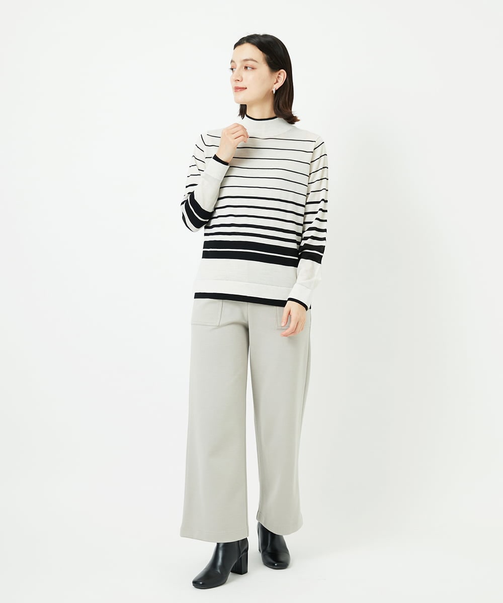 PHFAD11230 GEORGES RECH(小さいサイズ)(メゾン ドゥ サンク) [アンサンブル対応]ウォッシャブルウールハイネックニット イエロー