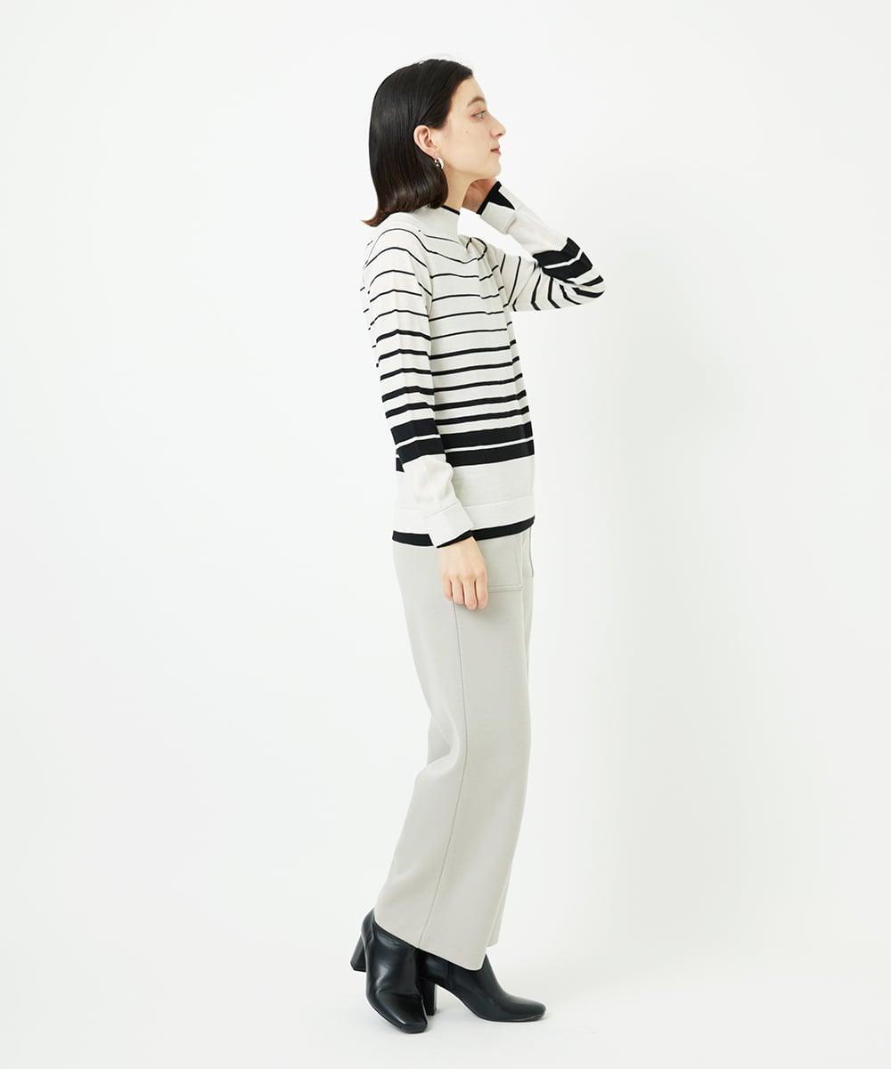 PHFAD11230 GEORGES RECH(小さいサイズ)(メゾン ドゥ サンク) [アンサンブル対応]ウォッシャブルウールハイネックニット イエロー