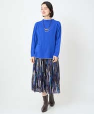 PHFAD25190 GEORGES RECH(小さいサイズ)(メゾン ドゥ サンク) ラムウールモックネックニット ライトブルー