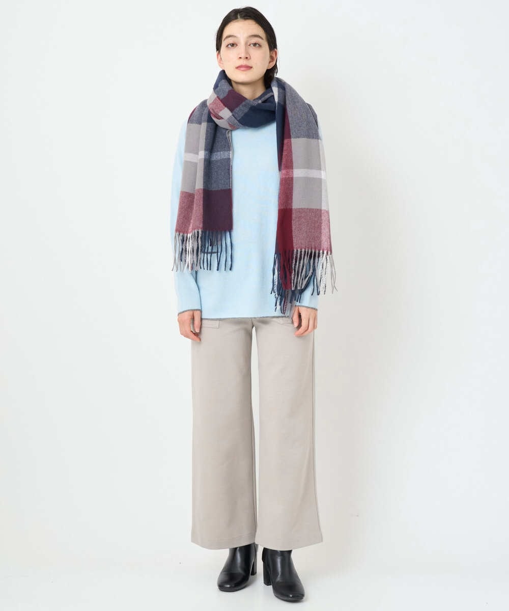 PHFAD25190 GEORGES RECH(小さいサイズ)(メゾン ドゥ サンク) ラムウールモックネックニット ライトブルー