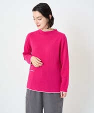 PHFAD25190 GEORGES RECH(小さいサイズ)(メゾン ドゥ サンク) ラムウールモックネックニット ライトブルー