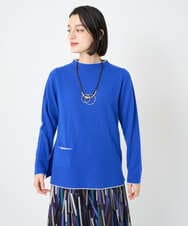 PHFAD25190 GEORGES RECH(小さいサイズ)(メゾン ドゥ サンク) ラムウールモックネックニット ライトブルー