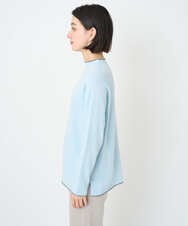 PHFAD25190 GEORGES RECH(小さいサイズ)(メゾン ドゥ サンク) ラムウールモックネックニット ライトブルー