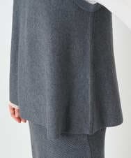 PHFAD33230 GEORGES RECH(小さいサイズ)(メゾン ドゥ サンク)  [セットアップ対応]Vネックフレアニットベスト ライトグレー