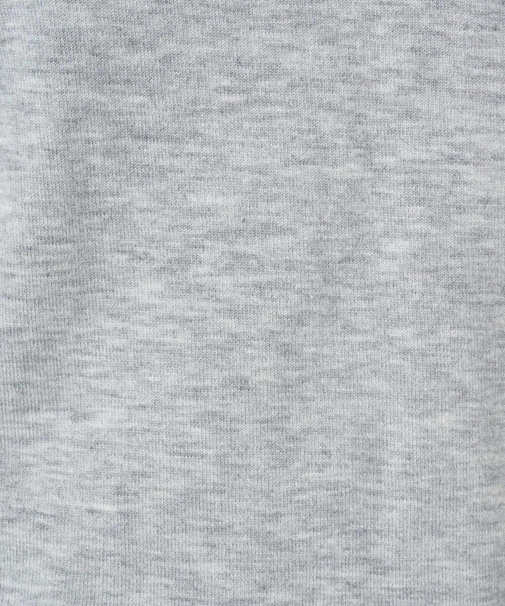 PHFAD35180 GEORGES RECH(小さいサイズ)(メゾン ドゥ サンク) シアーフリルセミハイネックニット ライトグレー