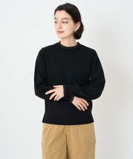 PHFAD35180 GEORGES RECH(小さいサイズ)(メゾン ドゥ サンク) シアーフリルセミハイネックニット ライトグレー