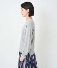 PHFAD35180 GEORGES RECH(小さいサイズ)(メゾン ドゥ サンク) シアーフリルセミハイネックニット ライトグレー