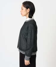 PHFAG16290 GEORGES RECH(小さいサイズ)(メゾン ドゥ サンク) チュールドッキングニットプルオーバー ブラック