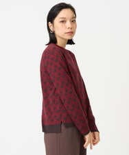 PHFAG22270 GEORGES RECH(小さいサイズ)(メゾン ドゥ サンク)  [日本製]GRロゴコットンジャガードニット ブラウン