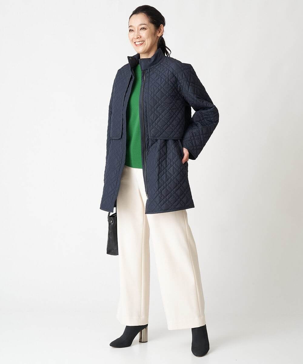 PHFAV57190 GEORGES RECH(小さいサイズ)(メゾン ドゥ サンク) レーヨンストレッチギャザースリーブニット[洗える] ピンク