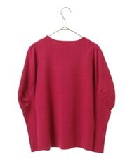 PHFAV57190 GEORGES RECH(小さいサイズ)(メゾン ドゥ サンク) レーヨンストレッチギャザースリーブニット[洗える] ピンク