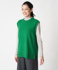 PHFAV63290 GEORGES RECH(小さいサイズ)(メゾン ドゥ サンク) 3WAYニットプルオーバー[洗える] グリーン