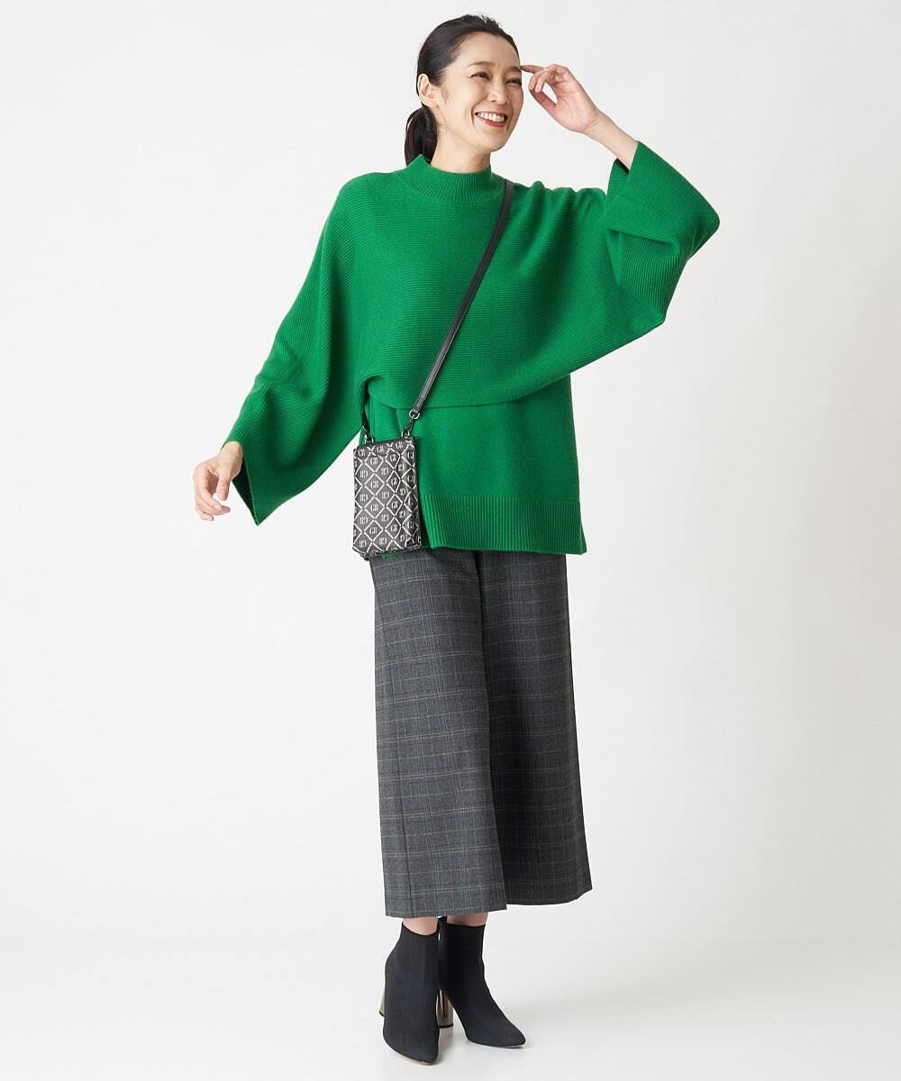PHFAV63290 GEORGES RECH(小さいサイズ)(メゾン ドゥ サンク) 3WAYニットプルオーバー[洗える] グリーン